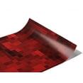 thumbnail image 2 of Rwraps Red Pixel Maroon Lagoon Gloss Vinyl Film Wrap 59in x 16ft Vinyl Vehicle Car Film Sheet Roll, 2 of 9