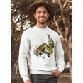 thumbnail image 2 of Golden Dragon Design Sweatshirt Men -Image by Shutterstock, Male 4X-Large, 2 of 4