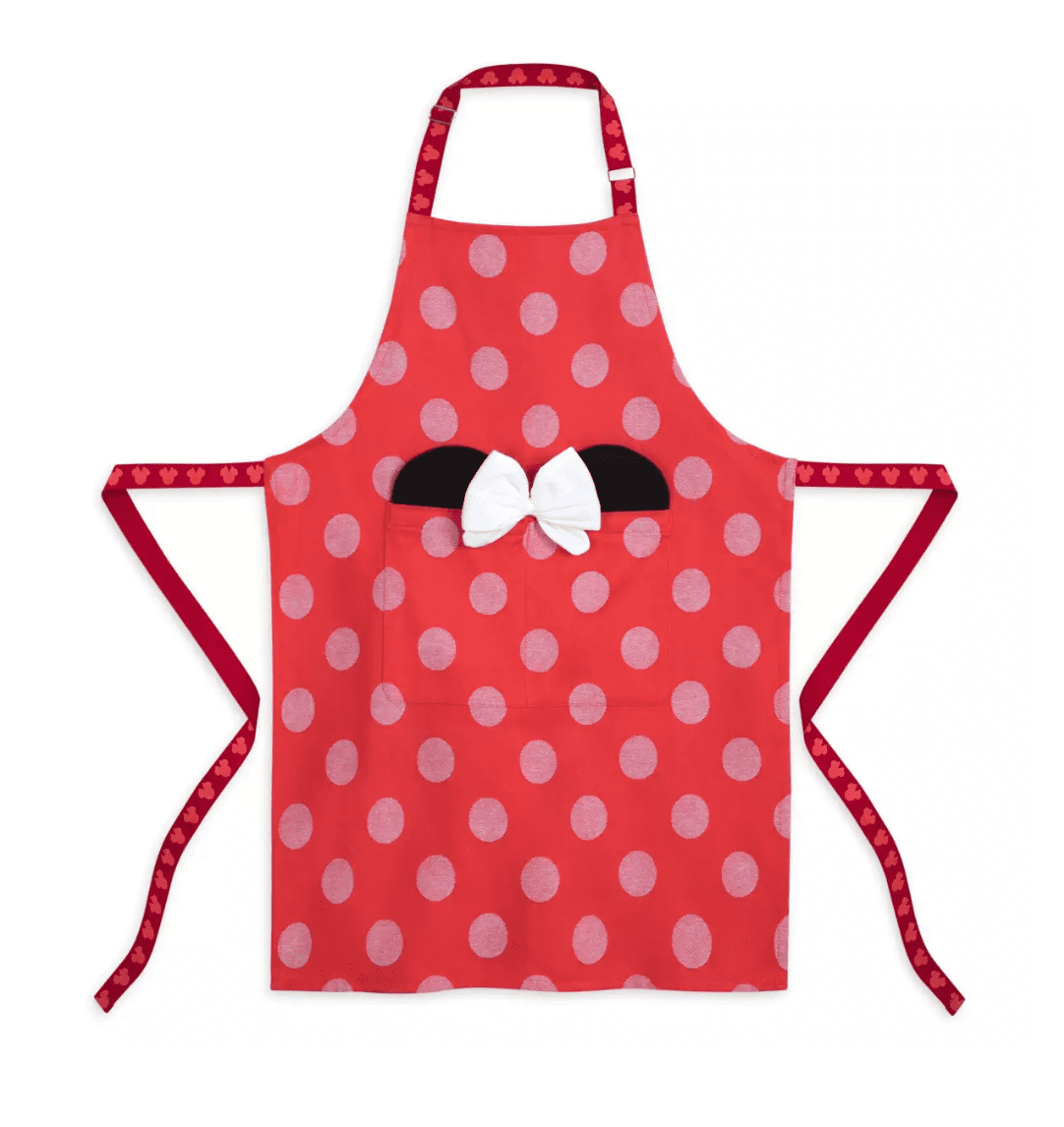 Disney Parks Mousewares Collection Minnie Polka Dots Apron for Adults New w Tag