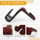 thumbnail image 5 of Gancho para Reposacabezas de Asiento de Automóvil Universal 2 Pcs Rojo, 5 of 7