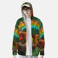 thumbnail image 2 of Gaeub Chameleon Men's and Women's UPF 50+ Long-Sleeved Sun Protection Clothing, Fishing Shirt Long Sleeve Zip-Small, 2 of 7