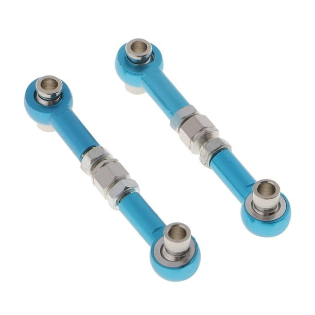 2 varillas de dirección RC mejoradas para accesorios de coches modelo HSP 94123/94103 Azul