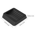 thumbnail image 2 of FRCOLOR 4 Pcs Floor Protector Fixed Foot Pad Furniture Wheel Wedge 8x8CM Black, 2 of 8