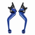 thumbnail image 3 of 1 Pair CNC Aluminum Alloy Motorcycle Scooter Double Disc Brake Lever Set Blue, 3 of 7