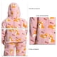 thumbnail image 5 of Mono con capucha borrosa ropa de dormir lindo estampado animal cálido manga larga pantalones largos pijamas de lana mono para mujeres hombres, 5 of 6