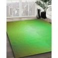 thumbnail image 2 of Ahgly Company Indoor Round Patterned Dark Lime Green Area Rugs, 7' Round, 2 of 6