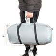 thumbnail image 3 of Roadstar 5.2ft-5.8ft Pickup Truck Tent, 2-Person Truck Bed Tent with Removable Awning, Rainfly ＆ Storage Bag, Gray & Orange, 3 of 6