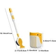 thumbnail image 3 of Flexible Silica Toilet Brush and Plunger Set | Wall Mountable | Corner Cleaning Brush Head | Includes Storage Cover | 4 Color Options, 3 of 7