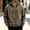 Coffee, variant on Mens Quarter Zip Pullover Hoodie Solid Color Warm Soft Outdoor Athletic Sweatshirts Comfortable Layer for Hiking Top