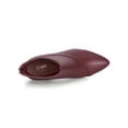 thumbnail image 4 of BLISSFUL STEP Women's Pointed Toe Zipper Wedge Heel Ankle Booties Burgundy 8.5, 4 of 7