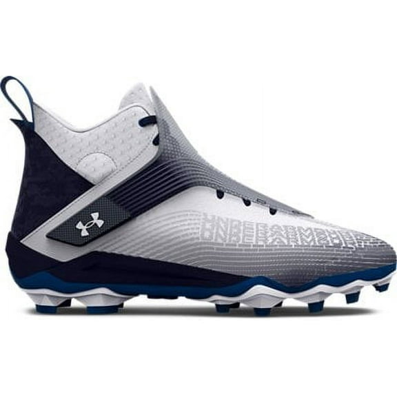 Under Armour Men's UA Highlight Hammer MC Football Cleat White/Midnight Navy/White - 3025085-103