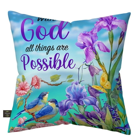Briarwood Lane With God Indoor/Outdoor Pillow