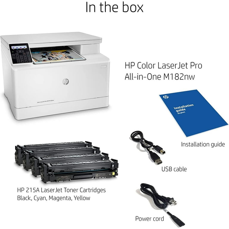 HP Color Laserjet Pro MFP M182nw All-in-One Wireless Laser Printer