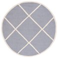 thumbnail image 4 of SAFAVIEH Cambridge Kennedy Geometric Diamonds Wool Area Rug, Silver/Ivory, 3' x 5', 4 of 10