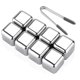 thumbnail image 1 of Stainless Steel Frozen Ice Cubes, Set of 8 Whiskey Stones + Clip, Food Grade Reusable Stainless Steel Ice Cubes, For Whiskey, Wine, Beverage Juice or, 1 of 4