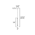 thumbnail image 4 of ET2 Lighting E24211-138BK Stillo - 1.5W 1 LED Mini Pendant-18 Inches Tall and 2 Inches Wide Black, 4 of 5