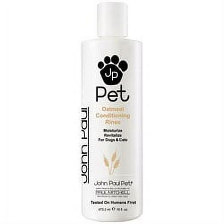 UPC: 0876065100067 | John Paul Pet Oatmeal Conditioning Rinse for Dogs and Cats Soothing Sensitive Skin Formula Moisturizes and Revitalizes Dry Skin and Fur 16-Ounce