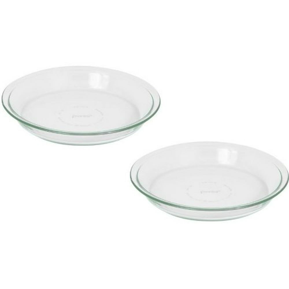 Pyrex Glass Bakeware Pie Plate 9" x 1.2" Pack of 2