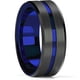 thumbnail image 1 of Anillos de dragón celta de boda de tungsteno negro de moda para hombres con incrustaciones de circón verde Punk hombres de acero inoxidable anillo de fibra de carbono verde Tan Jianjun unisex, 1 of 2