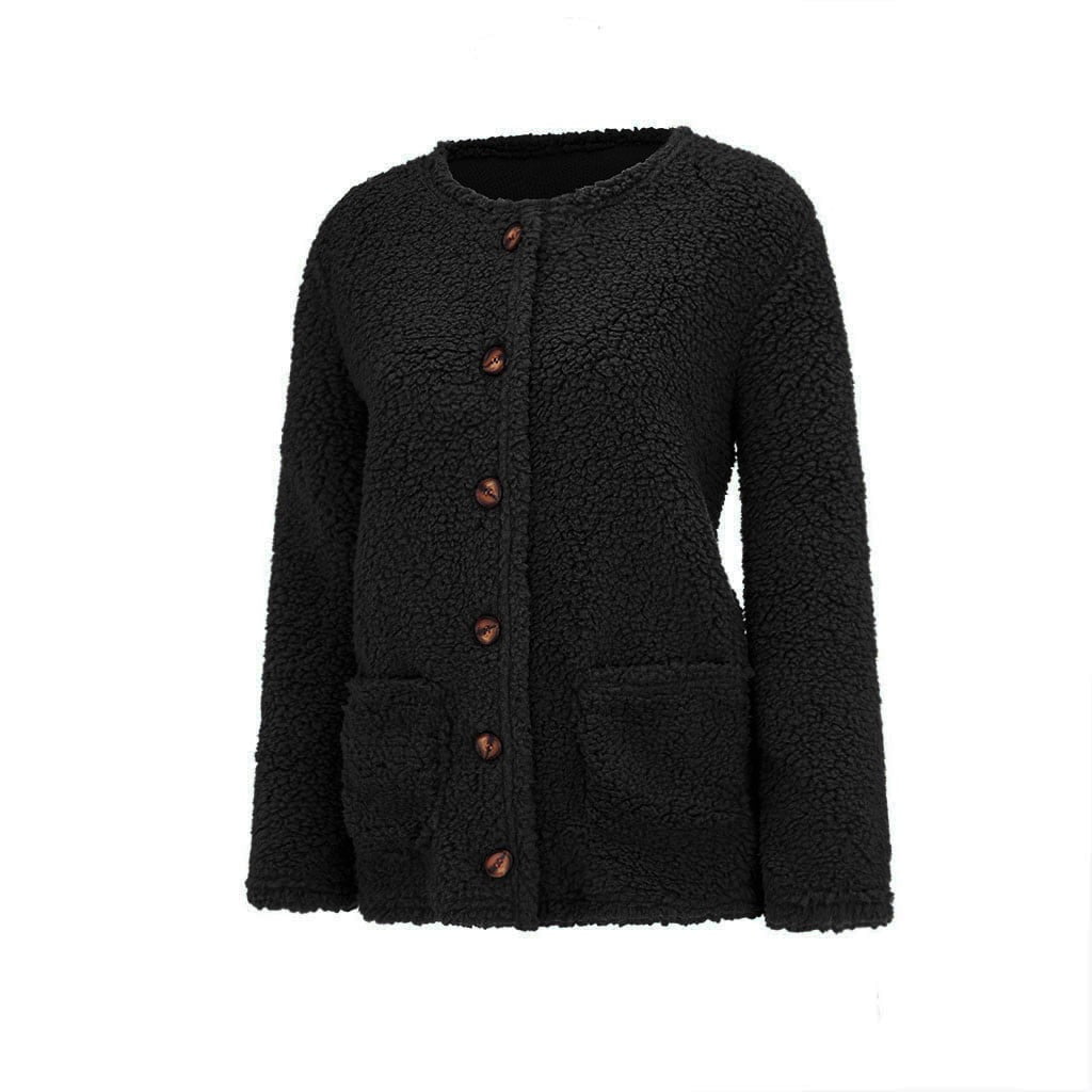 Women's Oversized Open Front Cardigan Coat Plus Size Plush Sweater Jacket Fall Winter Outwear - image 3