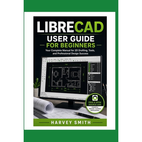 Librecad User Guide for Beginners: Your Complete Manual for 2D Drafting, Tools and Professional Design Success, (Paperback)