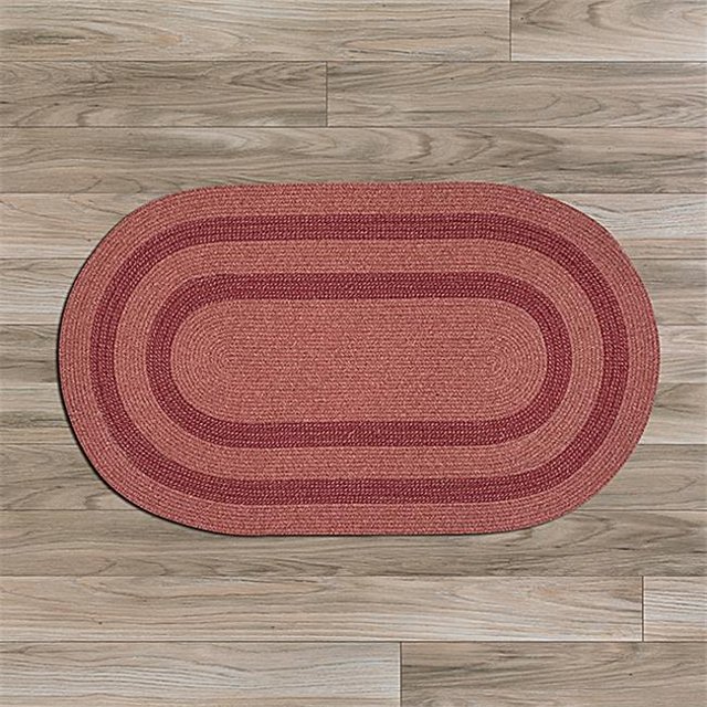 Colonial Mills Rug GW73R144X144 12 x 12 ft. Graywood Round Braided Rug Cedar