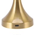 thumbnail image 3 of LED Table Lamp Rechargeable Battery Gold High Brightness Electroplating Drawing Process Impact Resistance Night Light B744, 3 of 5