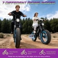 thumbnail image 5 of GOKEEP Electric Bike for Adults, 750W Motor, 48V 18.2Ah Removable Battery, 20" Fat Tire Mountain Bike, Full Suspension Dirt Ebike, UL2849, Black, 5 of 7