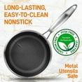 thumbnail image 5 of NutriChef 2 Quart Stainless Steel Sauce Cooking Pot with Glass Lid & Handle, 5 of 8
