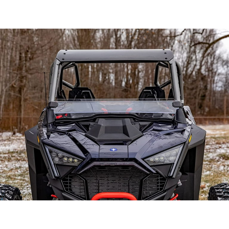 SuperATV Polaris RZR Pro S Half Windshield - 1/4" Polycarbonate, Clear/Dark Tint, For 2025+ Models
