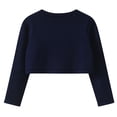 thumbnail image 6 of UACY Girls Long Sleeve Knit Shrug Cardigan, Open Front Bolero Sweater with Button Closure for Toddler and Kids, 6 of 9