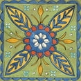 thumbnail image 2 of Tavoletti, Anne 12x12 Black Ornate Wood Framed with Double Matting Museum Art Print Titled - Tuscan Sun Tiles III Color Talavera, 2 of 4