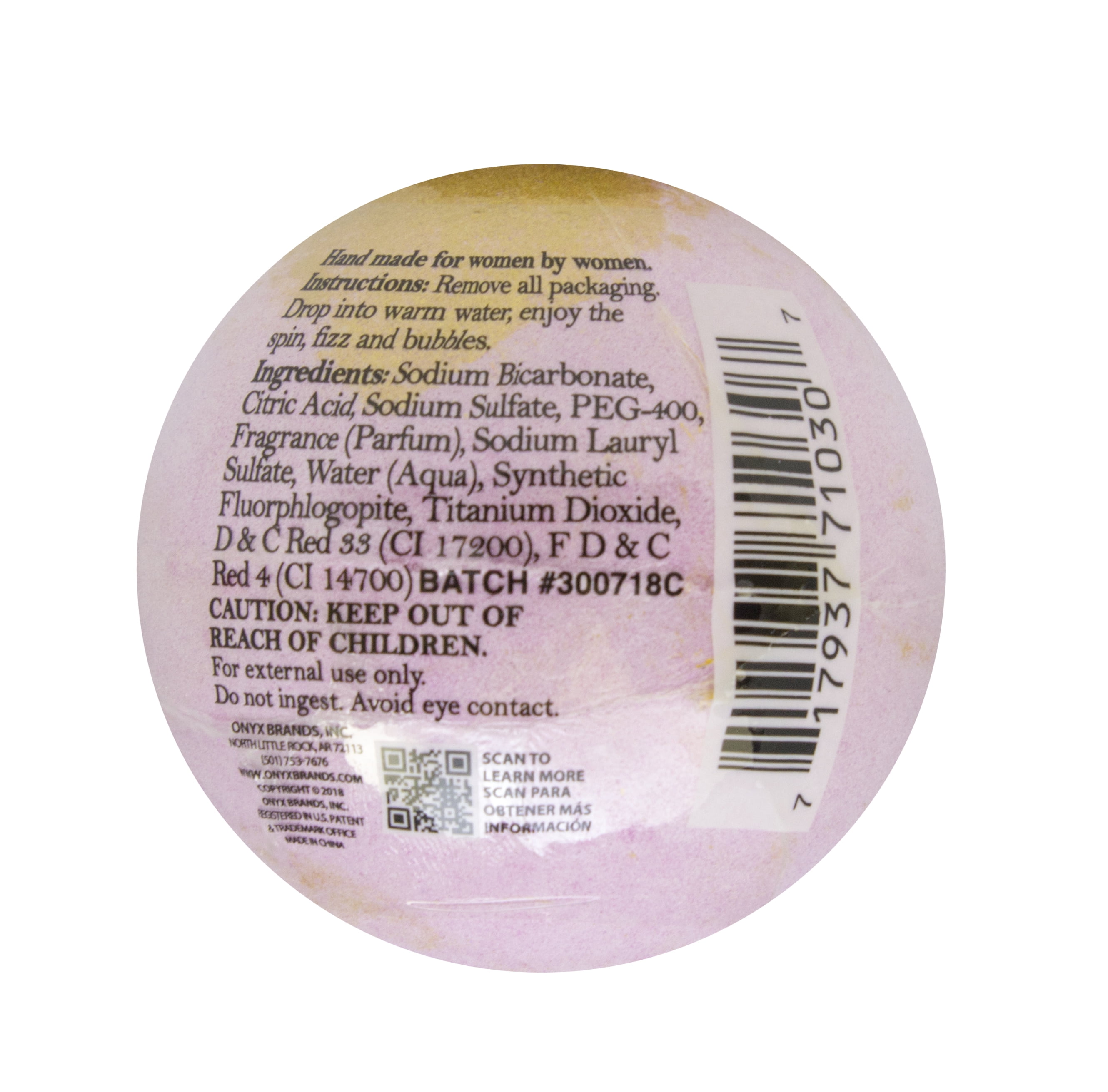 Onyx Bathhouse Goddess Juniper & Musk Bath Bomb, 4.9 Oz.