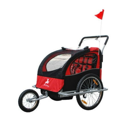 Aosom 5664-0036NEW 2-in-1 Child Bike Trailer and Stroller