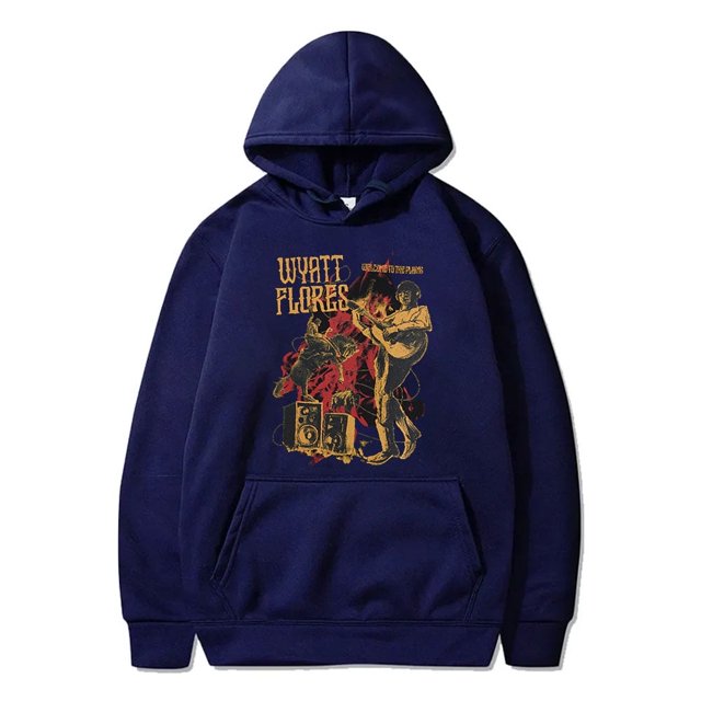 Wyatt Flores Bienvenido a las llanuras sudaderas con capucha Cosplay mujeres hombres moda sudaderas de manga larga,Navy,XL