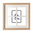 thumbnail image 1 of Viento este patrón de azulejos de Mahjong Pantalla de escritorio de pared de marco 4 aperturas, 1 of 4