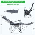 thumbnail image 2 of Reclining Chair with Footrest, Headrest, Storage Bag & Cup Holder for Outdoor Adventures & Cozy Indoor Relaxation, 2 of 12