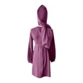 thumbnail image 5 of KAUOD Muslim Dress for Girls Islamic Prayer Abaya Maxi Dresses Set Long Sleeve Cardigan Kaftan Robe with Hijab Indian Clothes, 5 of 5