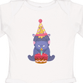 thumbnail image 4 of Inktastic Hippo 1st Birthday Boys or Girls Long Sleeve Baby Bodysuit, 4 of 5