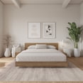 thumbnail image 1 of Nexera Satori Low Platform Queen Bed with Headboard, Brown Oak, 1 of 6