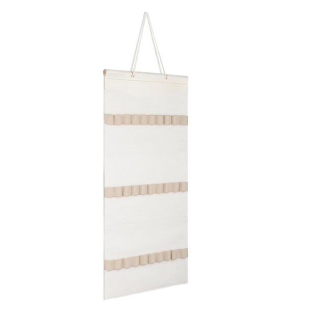Organizador de pared para diademas, 30 ranuras, para niñas y mujeres, ahorra espacio. Blanco