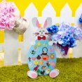 thumbnail image 4 of Lowest Price: Easter DIY Bunny for Kids Rabbit Wall Hanging Decorations with Ornaments, Fabric Akmoler, 4 of 9