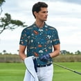 thumbnail image 3 of Polo Shirts for Men, Cartoon Space1 Breathable Casual Mens Polo Shirts Short Sleeve Button Down Classic Mens Golf Polo Shirts, 3 of 7
