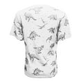 thumbnail image 4 of QHWAUAKFBN T Shirts For Women Trendy Cute Dinosaur Graphic Short Sleeved Tees Shirt Tshirts Top, 4 of 5