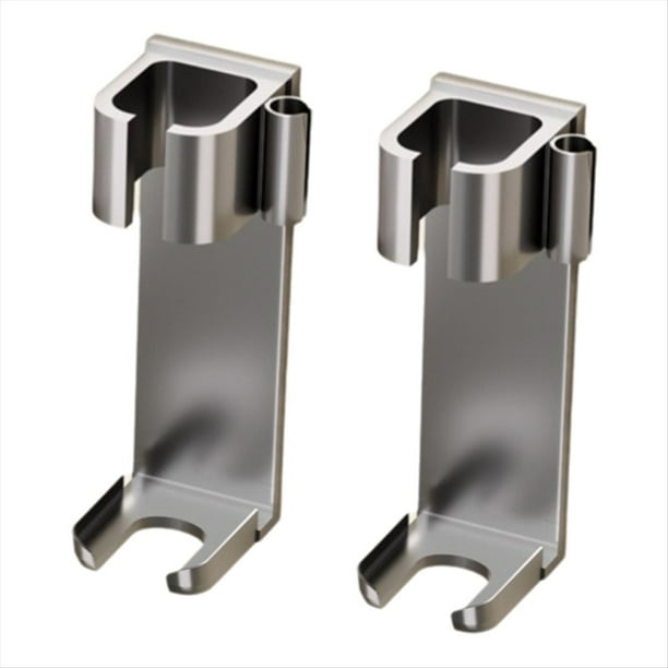 Soporte de Pared de Aluminio para Rizador de Pelo, Organizador de Almacenamiento, Apto para Tipos de Rizadores, Color Gris.