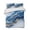Blue, variant on Quilts Twin XL Size, Blue Marble Soft Comforter Bedding Set for Bed, Modern Abstract Art Lightweight Quilted Bedspread with Pillow Cover(2 Pieces) for All Season, 68x98 Inch