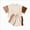 B270-Girls' Set-Khaki, variant on 12-18 Months Toddler Toddler Girl Clothes Baby Girl Summer Outfits Ruffle Short Sleeve Tops Infant Pants Set 2Pcs Short Sleeved And Shorts Set For Girls