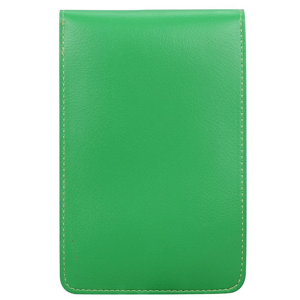 BUNDLE: Vegan Leather Vertical Crossbody Smartphone Pouch Wallet (Green) & Deluxe Stereo Hands-Free Headset (Black) - for Smartphones up to 6.5-inch, Shoulder Strap, Headphones w/ Microphone