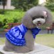 thumbnail image 2 of Bowknot Encaje Blanco Camisa De La Ropa Vestido De Gato Cachorro De Perro Mascota Azul M Fernando none, 2 of 8