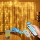 thumbnail image 3 of Cortina de luces LED con control de voz RGB y música USB inteligente para exteriores, luces decorativas para fiestas, cadena de luces para acampar, 3 of 6